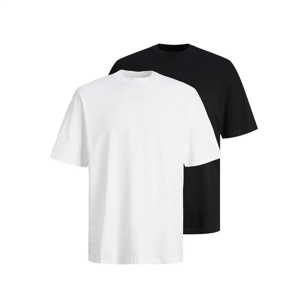 Jack & Jones Rundhalsshirt »JJEBRADLEY TEE SS O-NECK 2PK MP NOOS« (2 tlg.)