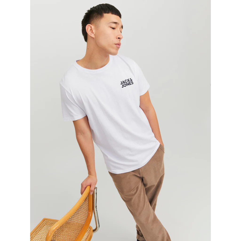 Jack & Jones Rundhalsshirt »JJECORP LOGO TEE SS« Mit Logo Print ▷ Kaufen