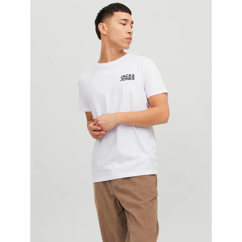 Jack & Jones Rundhalsshirt »JJECORP LOGO TEE SS« mit Logo Print ▷ kaufen