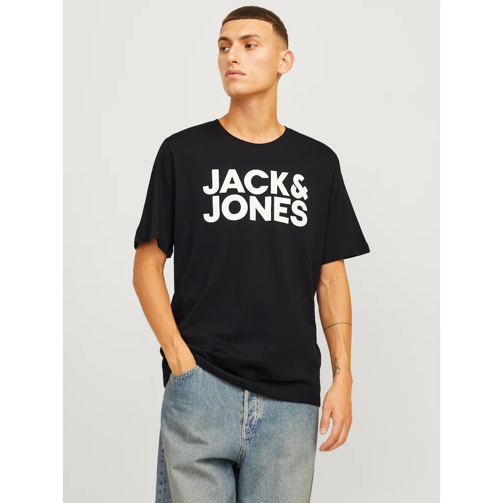 Jack & Jones Rundhalsshirt »JJECORP LOGO TEE SS O-NECK 3PK MP NOOS« (Packung 3 Tlg.)