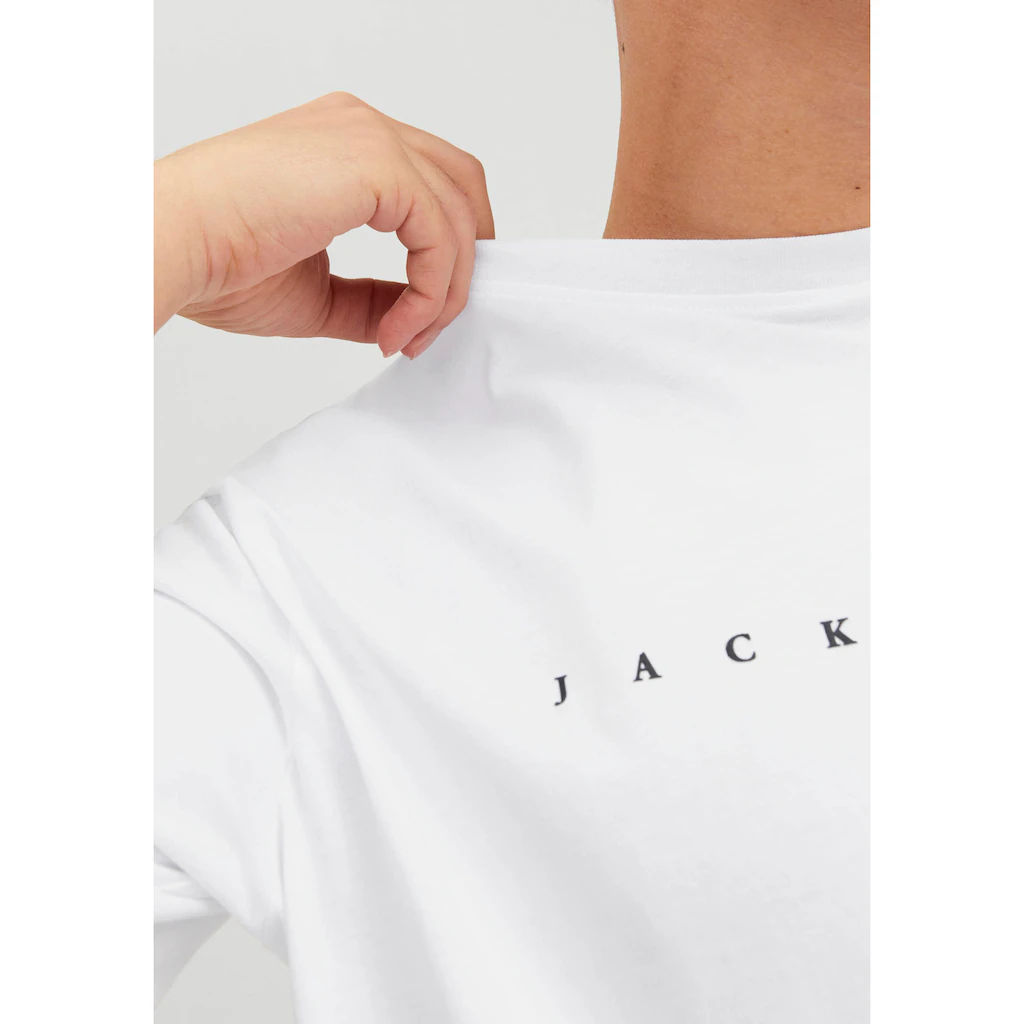 Jack & Jones Rundhalsshirt »JJESTAR JJ TEE SS NOOS« Mit Logo Schriftzug ▷ Für