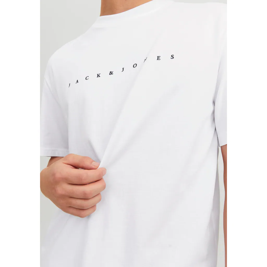 Jack & Jones Rundhalsshirt »JJESTAR JJ TEE SS NOOS« Mit Logo Schriftzug ▷ Für