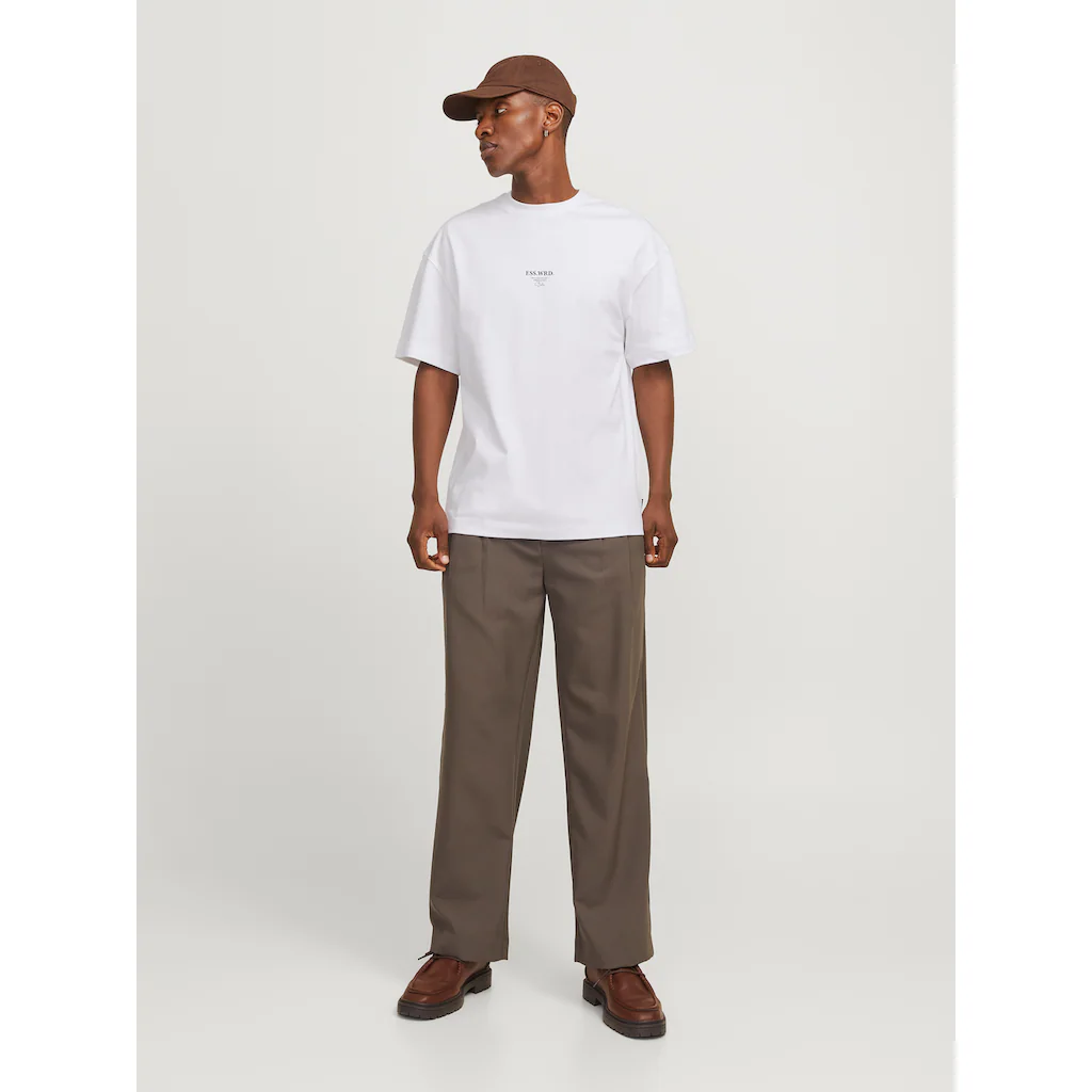 Jack & Jones Rundhalsshirt »JJEURBAN EDGE STUDIO TEE SS O-NECK NOOS« Mit Front Und Back Print ▷ Für