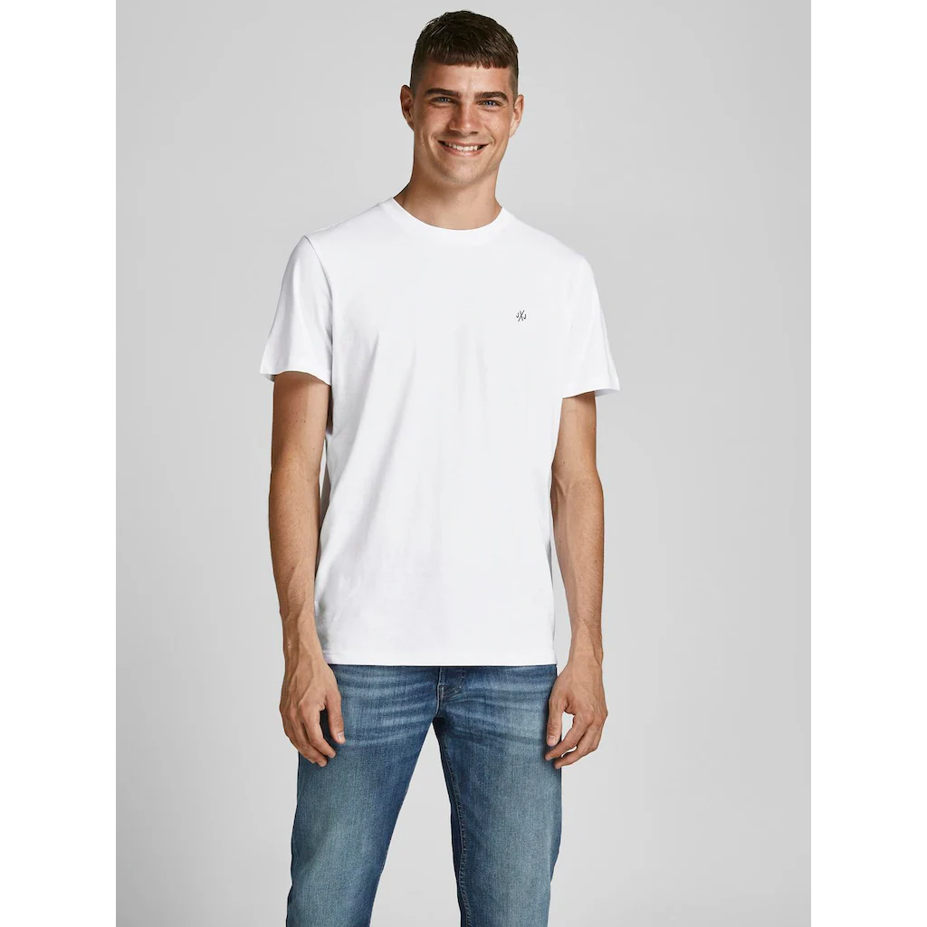 Jack & Jones Rundhalsshirt »JORJXJ TEE SS CREW NECK 5PK MP NOOS« (Packung 5 Tlg.)