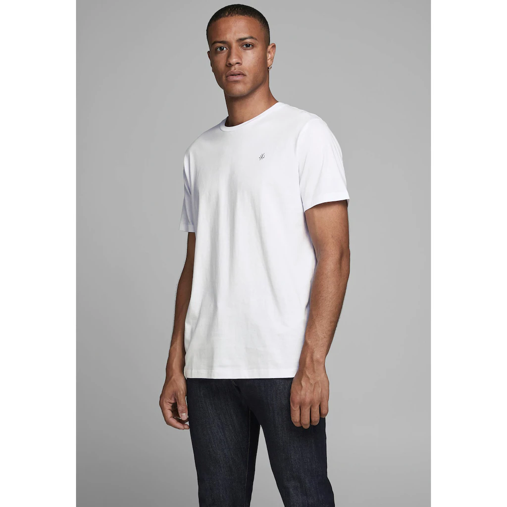 Jack & Jones Rundhalsshirt »JORJXJ TEE SS CREW NECK 5PK MP NOOS« (Packung 5 Tlg.)
