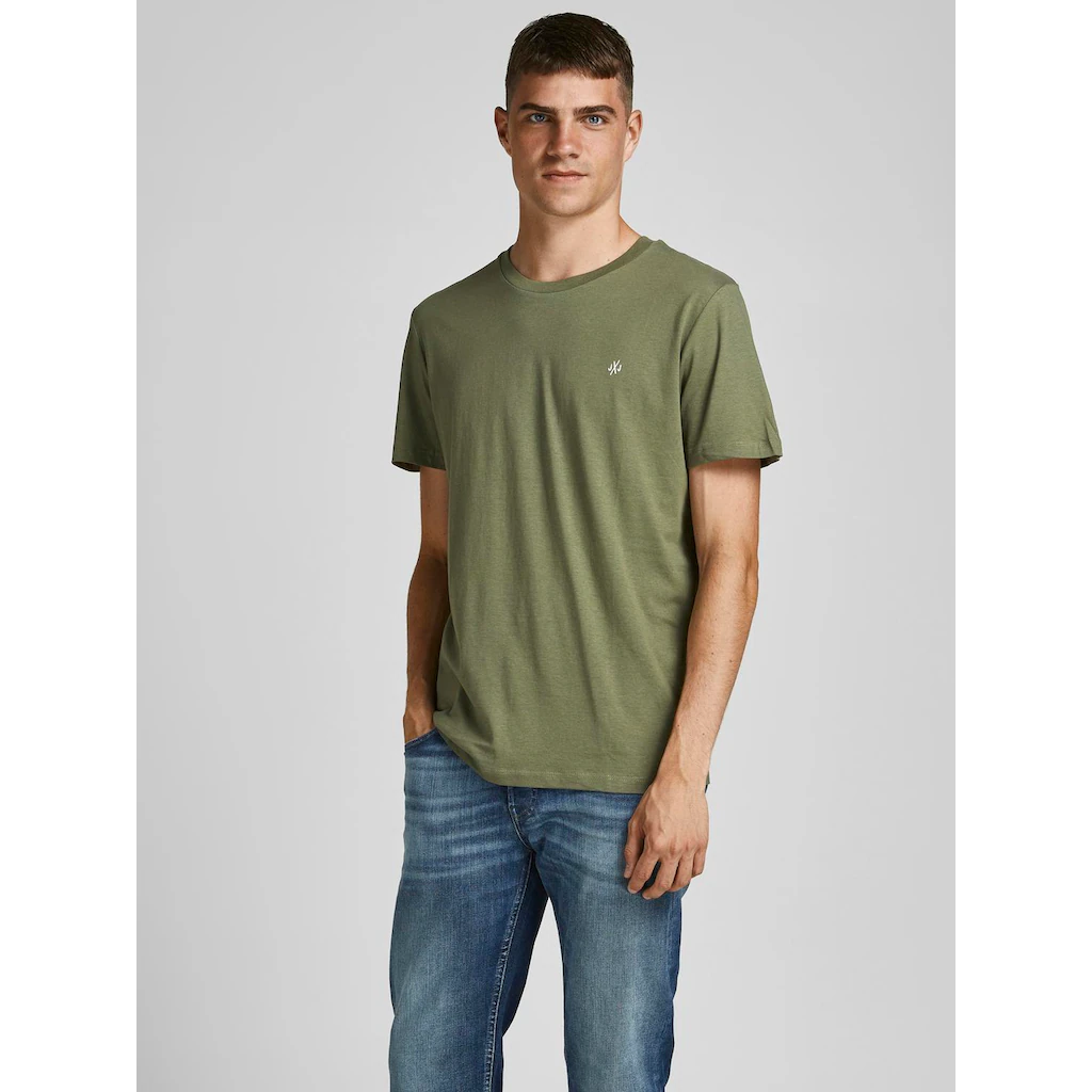 Jack & Jones Rundhalsshirt »JORJXJ TEE SS CREW NECK 5PK MP NOOS« (Packung 5 Tlg.)