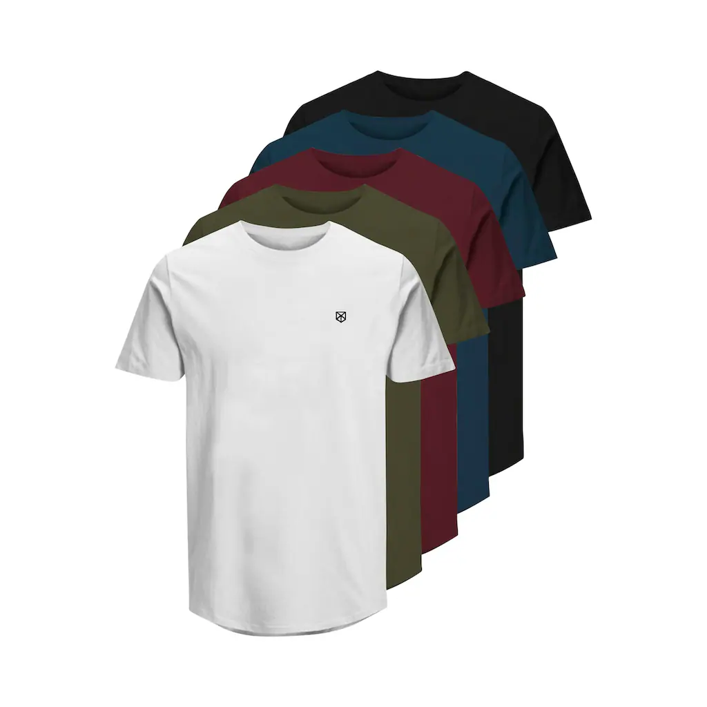 Jack & Jones Rundhalsshirt »JPRBLABRODY TEE SS CREW NECK 5PK MP« (Packung 5 tlg. 5er-Pack)