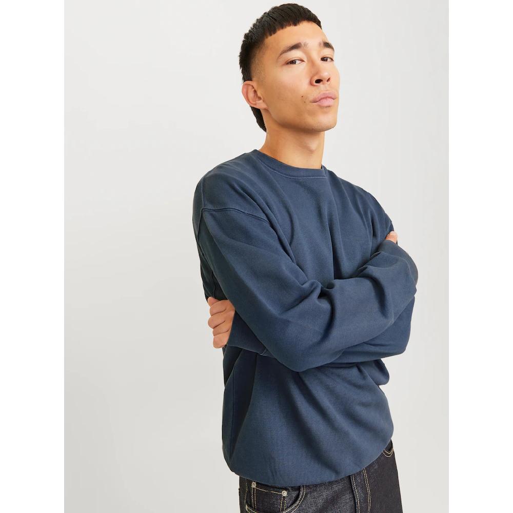Jack & Jones Sweatshirt »JJECHARGE FADED SWEAT CREW NECK NOOS« Mit Rippbündchen ▷ Kaufen