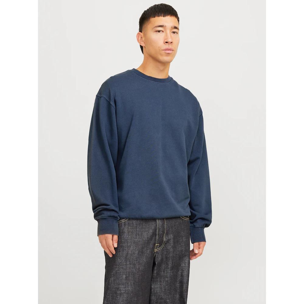 Jack & Jones Sweatshirt »JJECHARGE FADED SWEAT CREW NECK NOOS« mit Rippbündchen ▷ kaufen