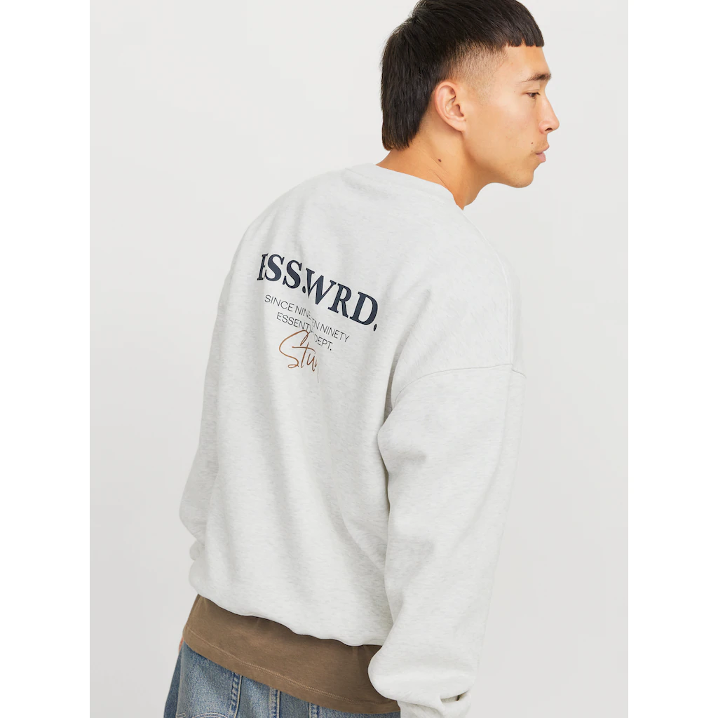 Jack & Jones Sweatshirt »JJEURBAN EDGE STUDIO SWEAT CREW NOOS« Mit Front Und Back Print ▷ Für