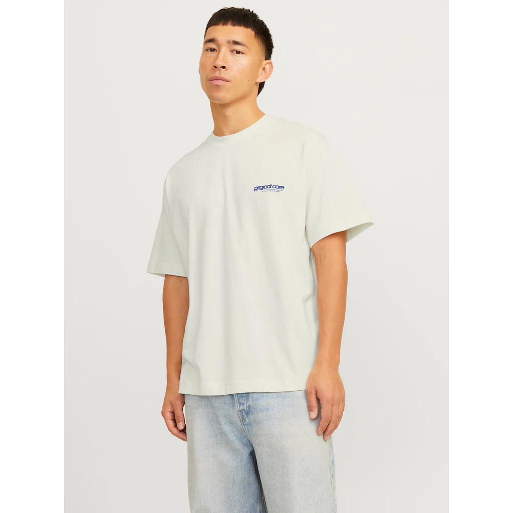 Jack & Jones T-Shirt »JCOUNION BACK PRINT TEE SS CREW NOOS« ▷ bestellen