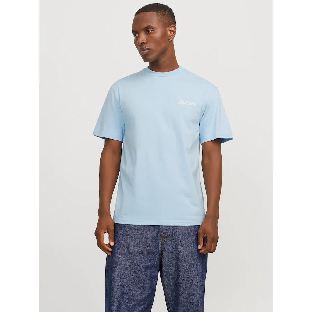 Jack & Jones T-Shirt »JJBEAU TEE SS FRONTPRINT CREW NECK« ▷ für