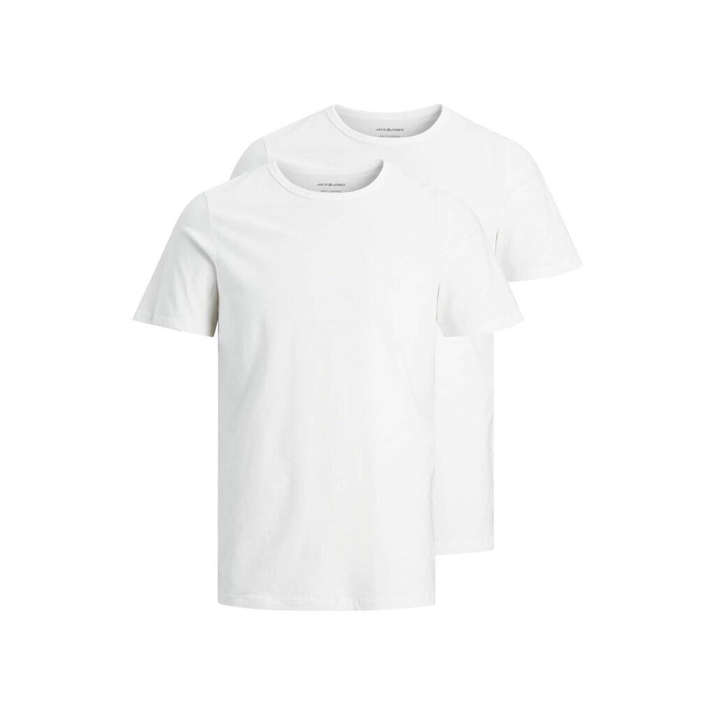 Jack & Jones T-Shirt »T-Shirt JACBASIC CREW NECK TEE 2PK 2er Pack« ▷ bestellen