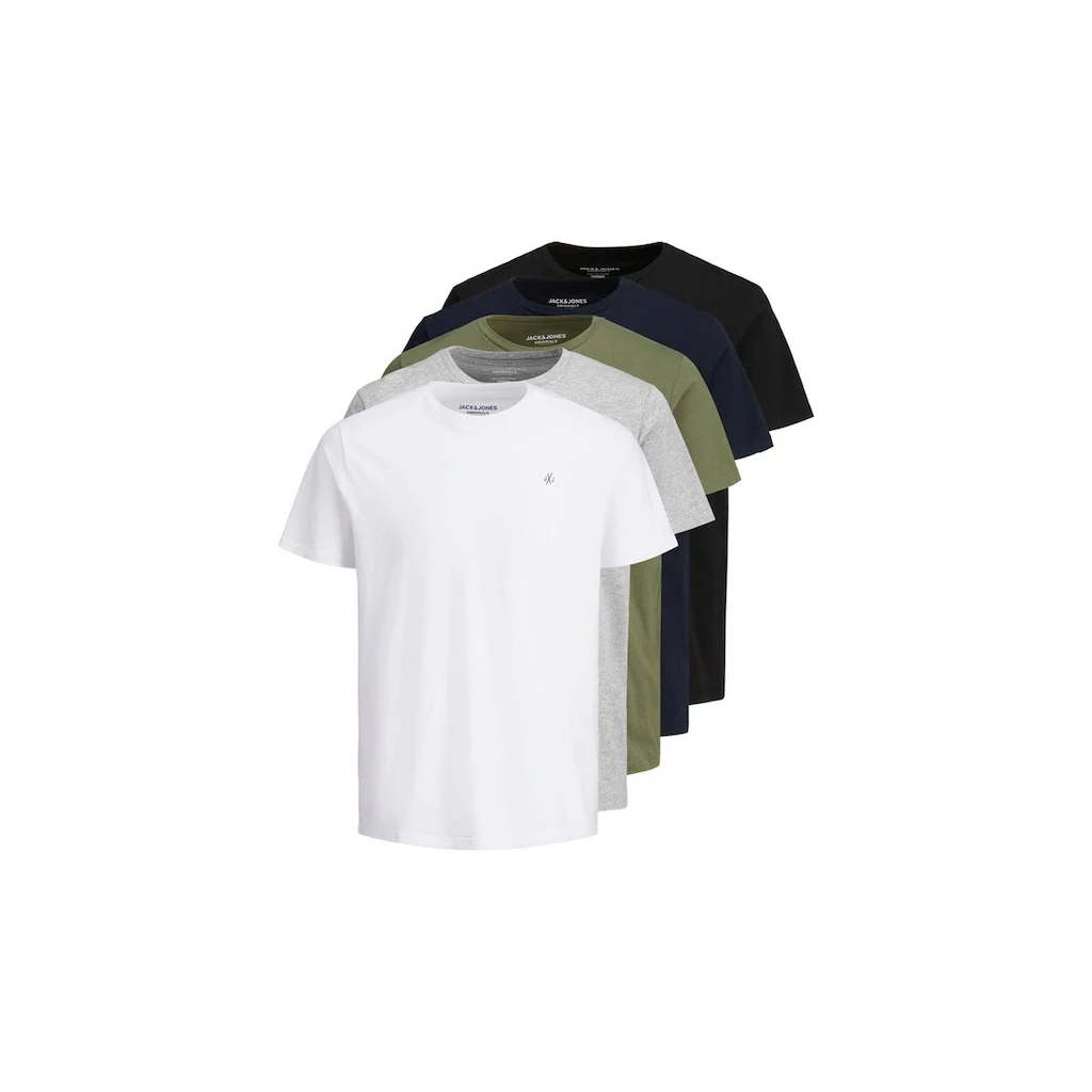 Jack & Jones T-Shirt »T-Shirt JORJXJ 5er Pack« ▷ bestellen