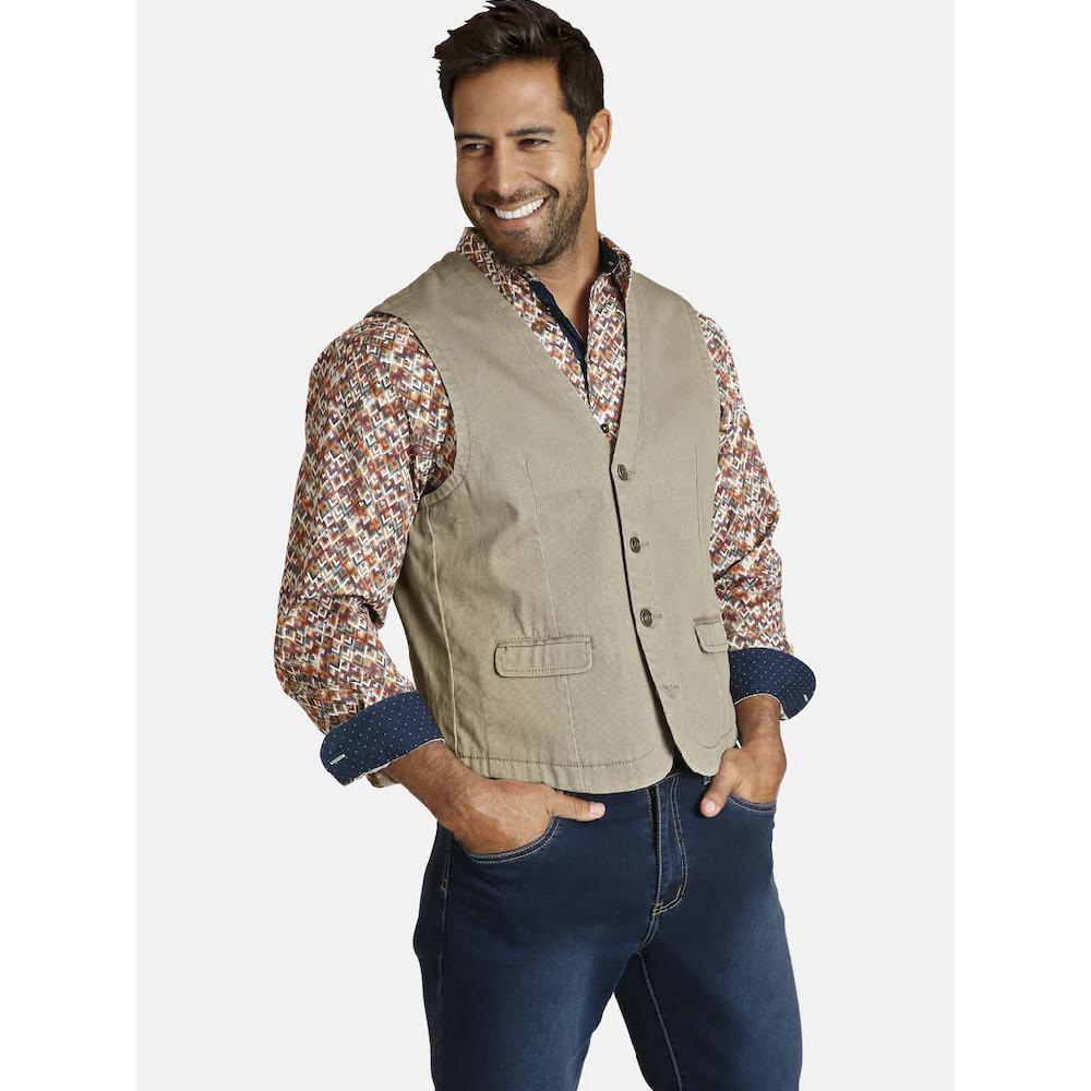 Jan Vanderstorm Funktionsweste »Weste TORELL« (1 tlg.) Freizeitweste in Jeans-Optik ▷ kaufen