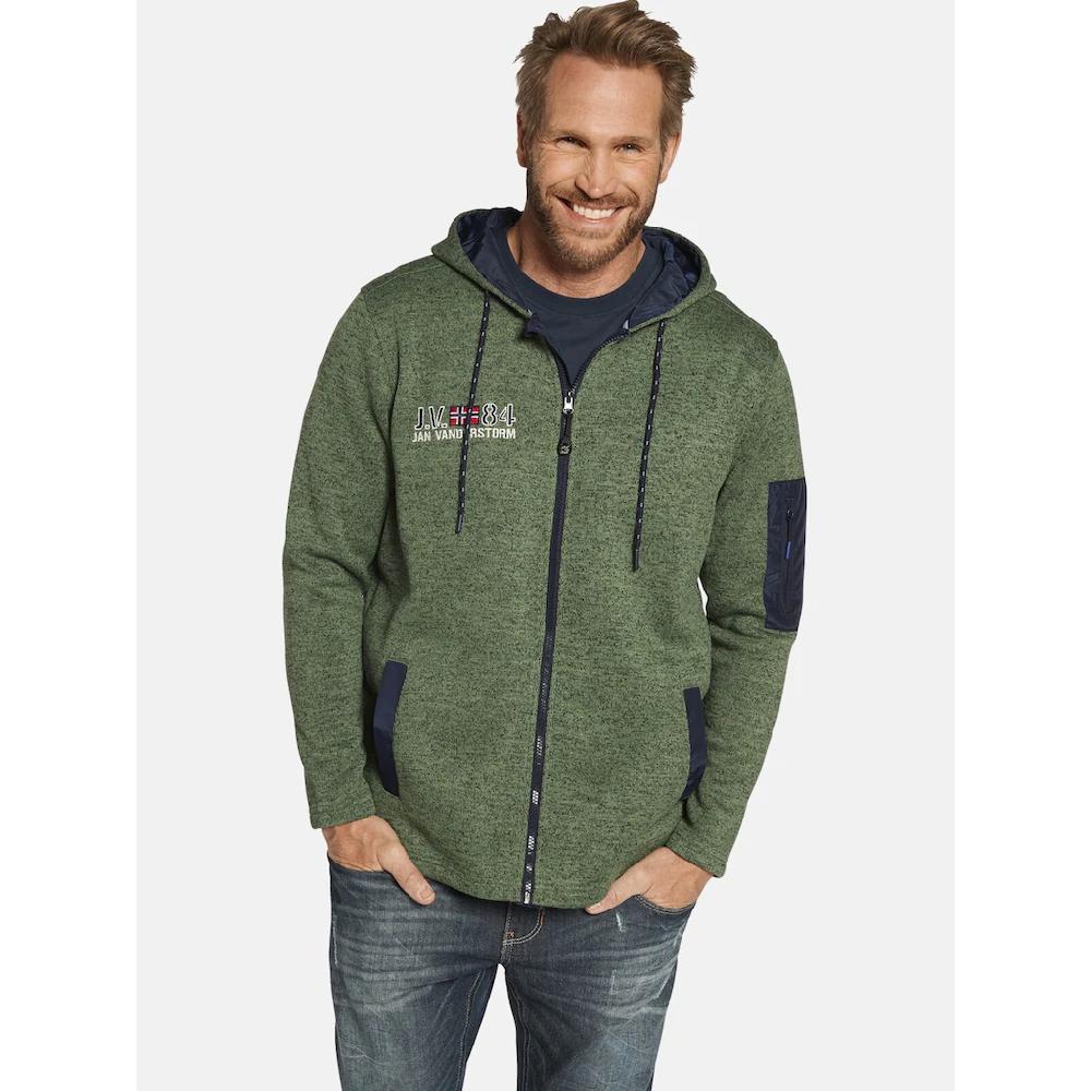 Jan Vanderstorm Kapuzensweatjacke »Fleecejacke ASVA« ▷ für