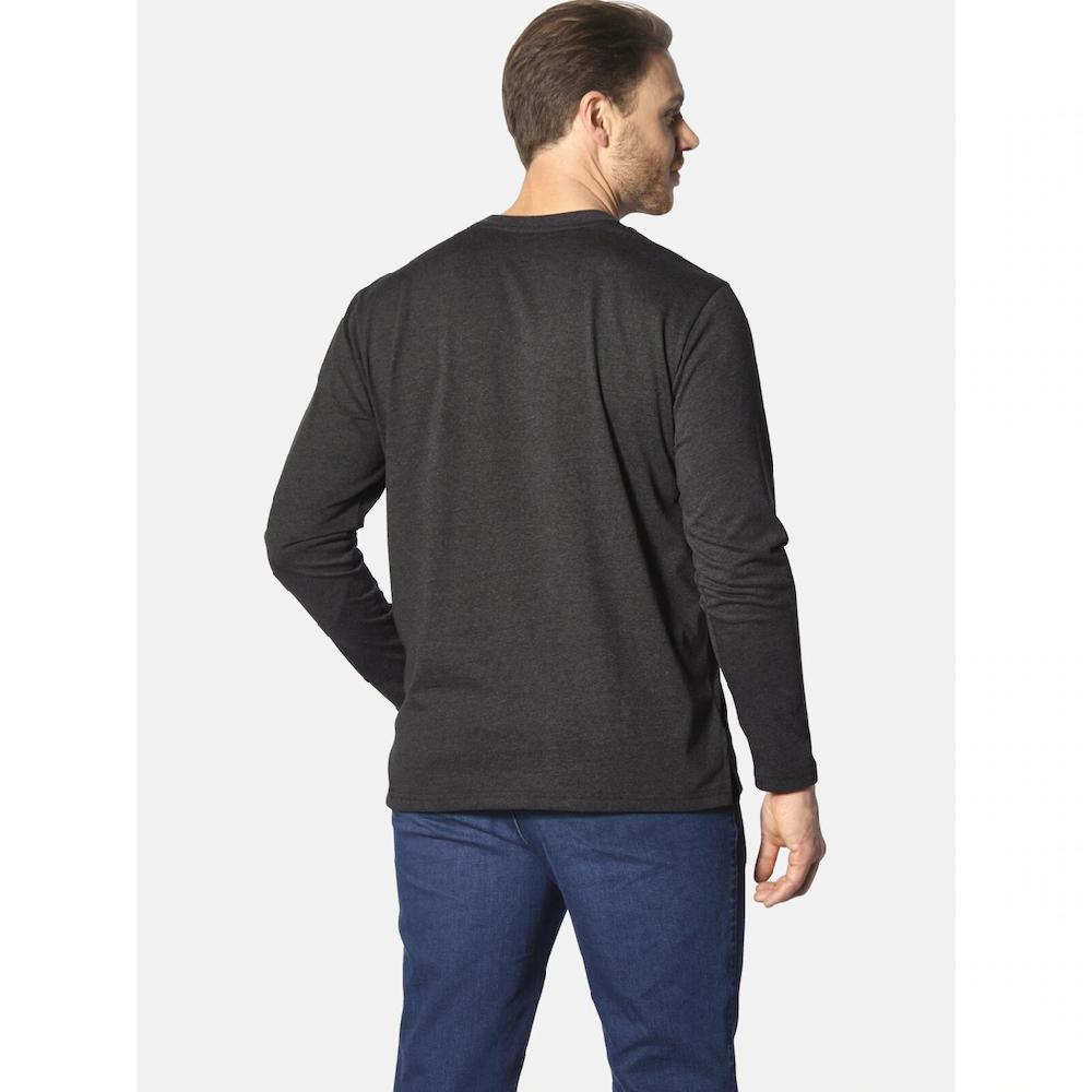 Jan Vanderstorm Langarmshirt »Langarmshirt STAAF« (1 Tlg.) In Leichter Baumwoll-Qualität