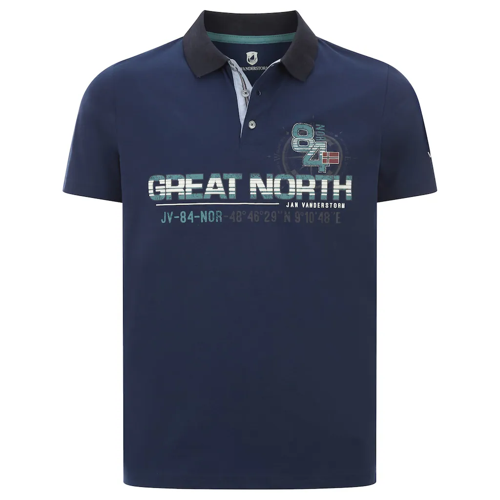 Jan Vanderstorm Poloshirt »Poloshirt GIZUR« (1 Tlg.)