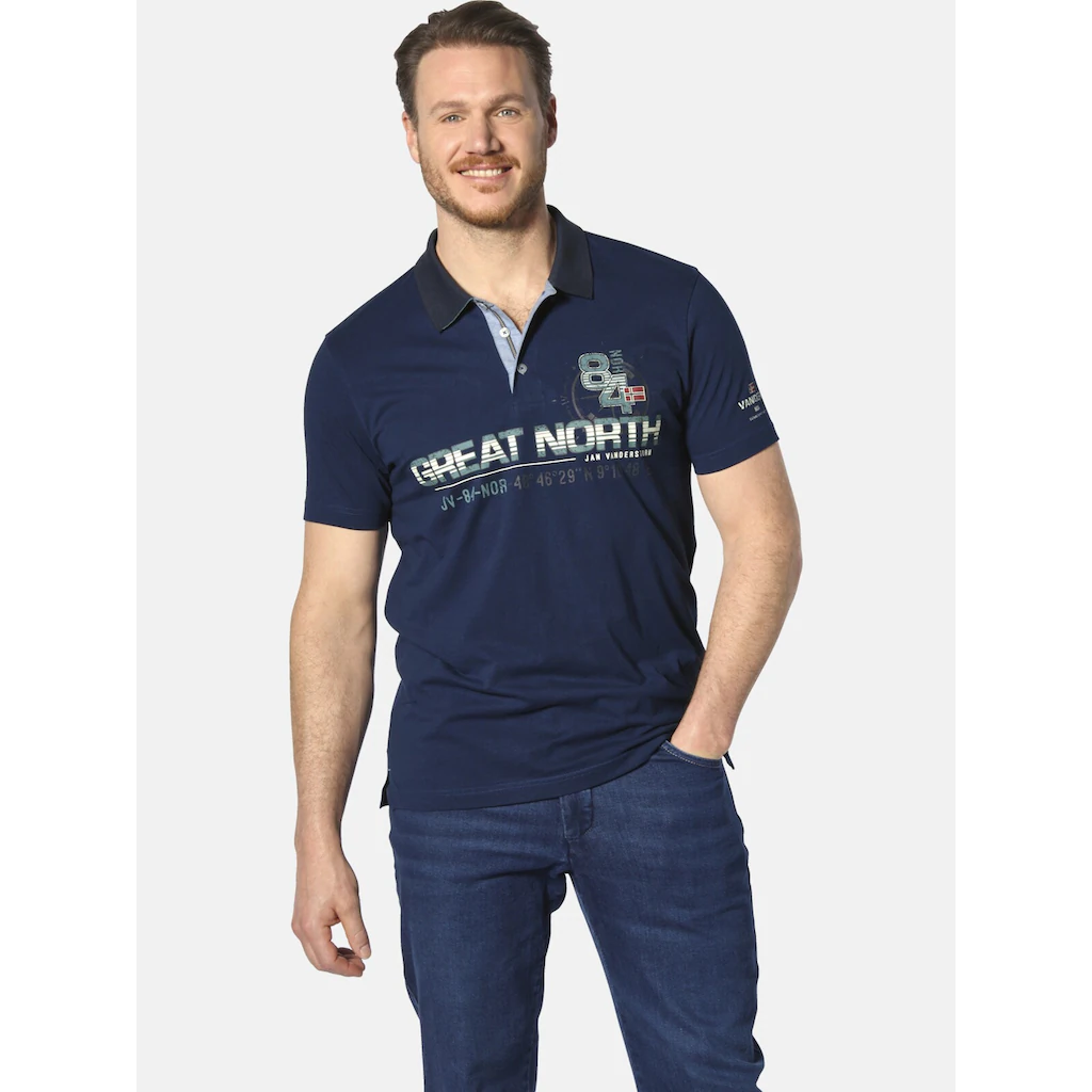 Jan Vanderstorm Poloshirt »Poloshirt GIZUR« (1 tlg.)