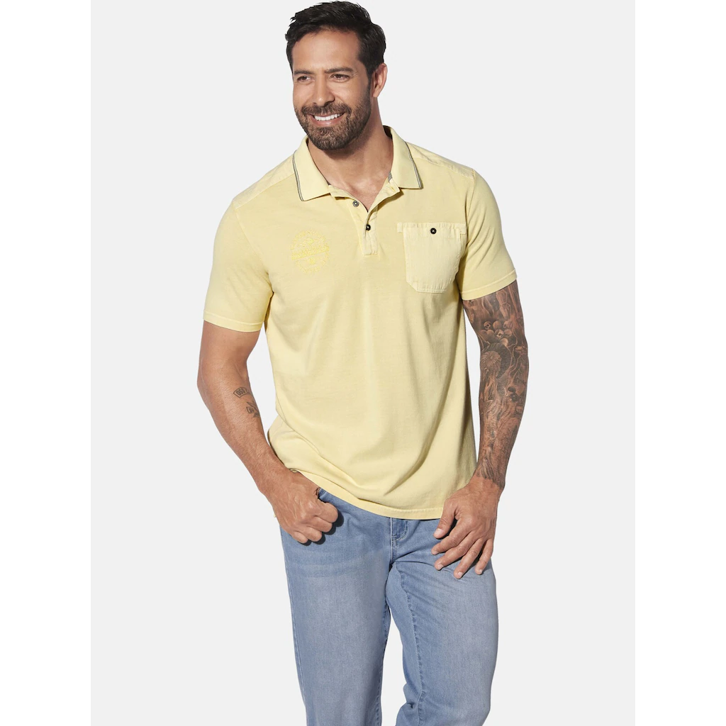 Jan Vanderstorm Poloshirt »Poloshirt GUNHELM« (1 tlg.) mit Brusttasche