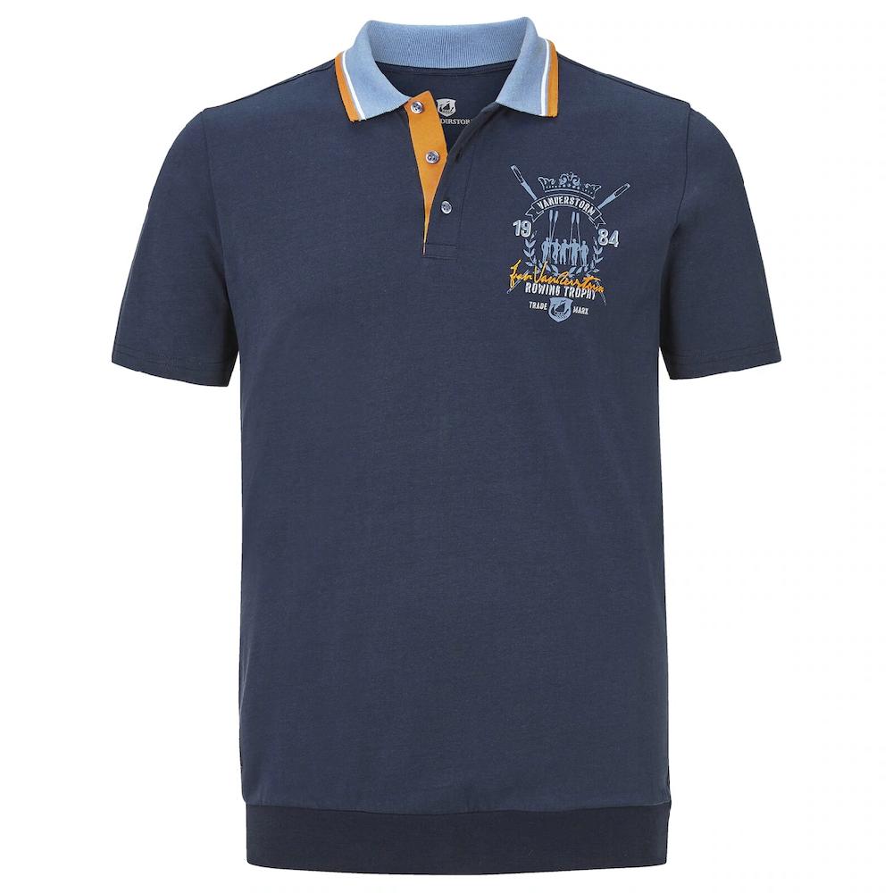 Jan Vanderstorm Poloshirt »Poloshirt ORVAR« (1 Tlg.) +Fit Kollektion Bauchschnitt