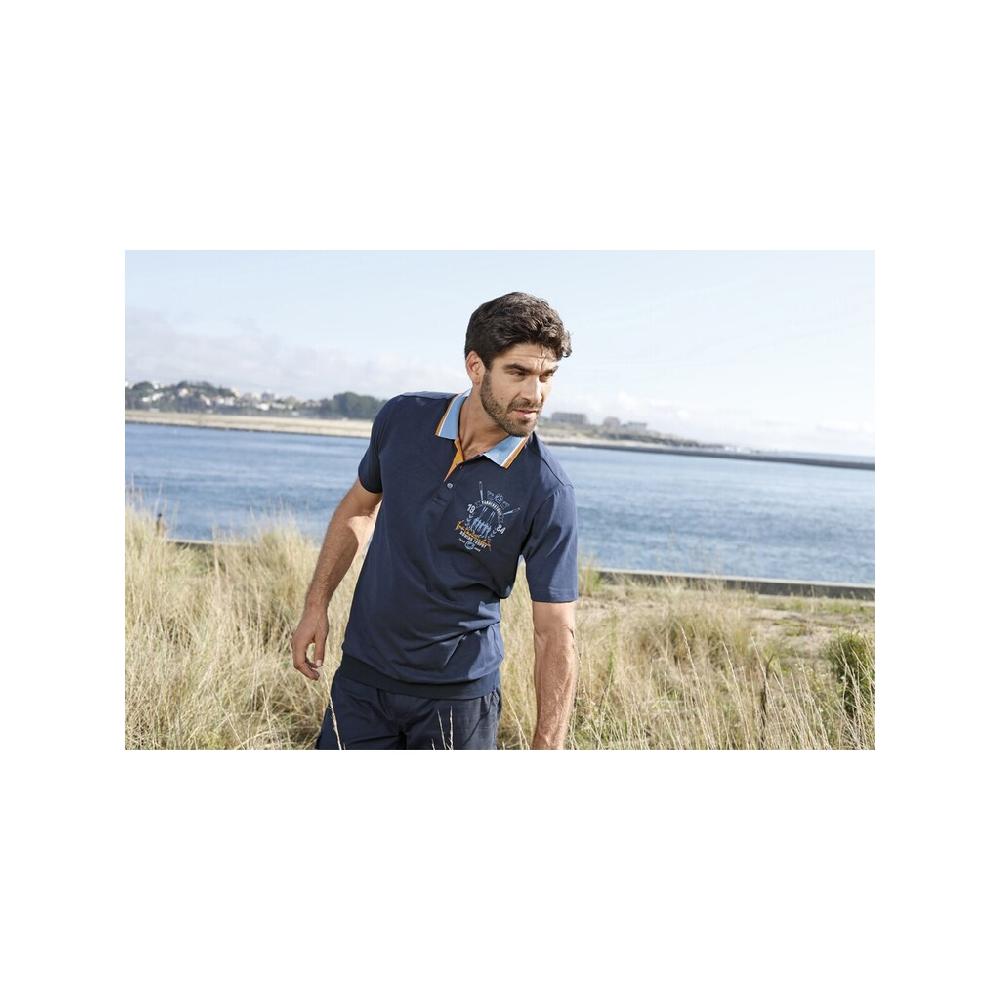 Jan Vanderstorm Poloshirt »Poloshirt ORVAR« (1 Tlg.) +Fit Kollektion Bauchschnitt
