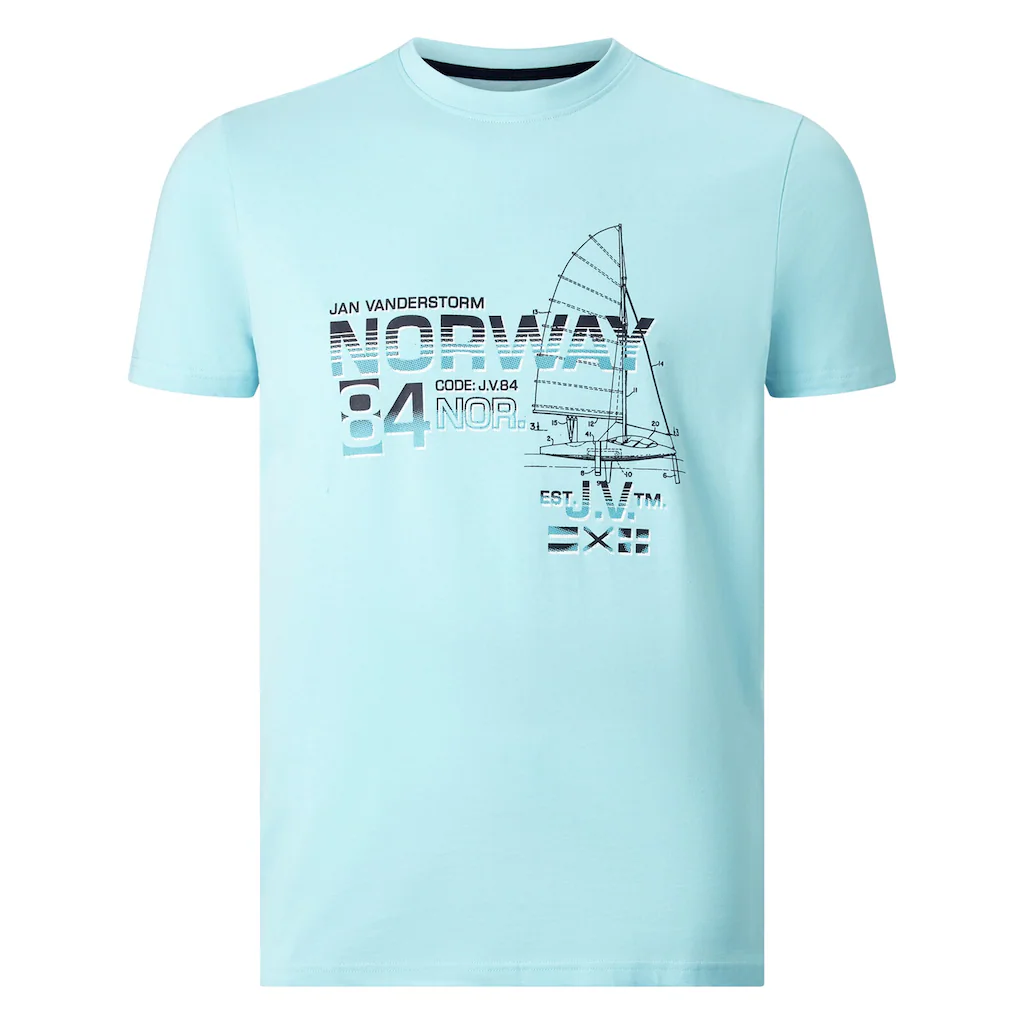 Jan Vanderstorm Rundhalsshirt »T-Shirt EILI« (1 Tlg.)