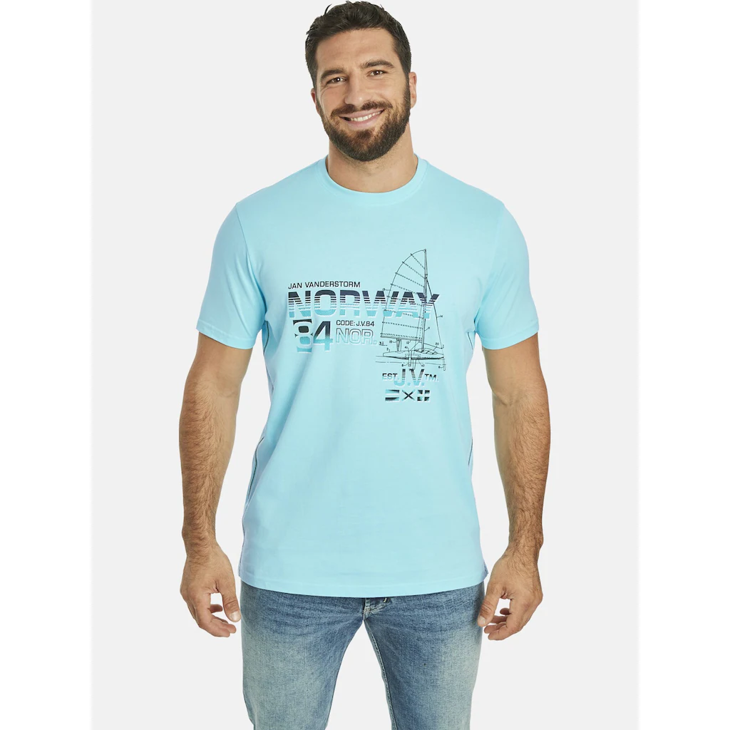 Jan Vanderstorm Rundhalsshirt »T-Shirt EILI« (1 tlg.)