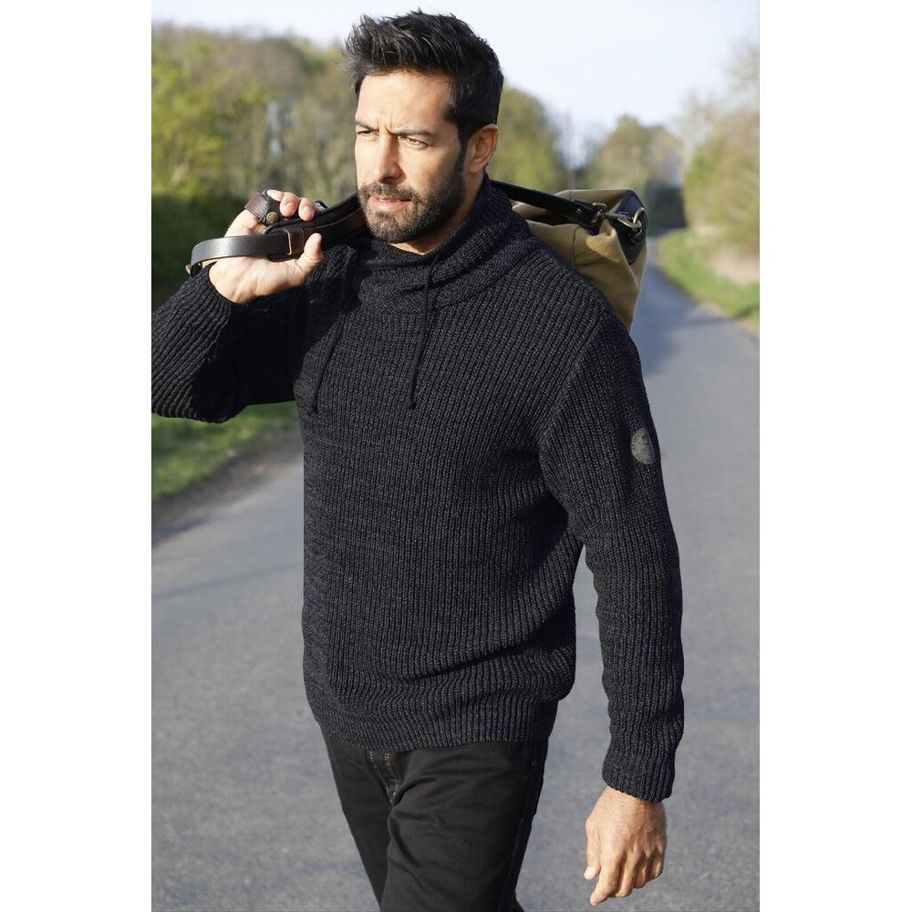 Jan Vanderstorm Strickpullover »Pullover DUMENI« (1 Tlg.) Mit Asymmetrischem Kragen
