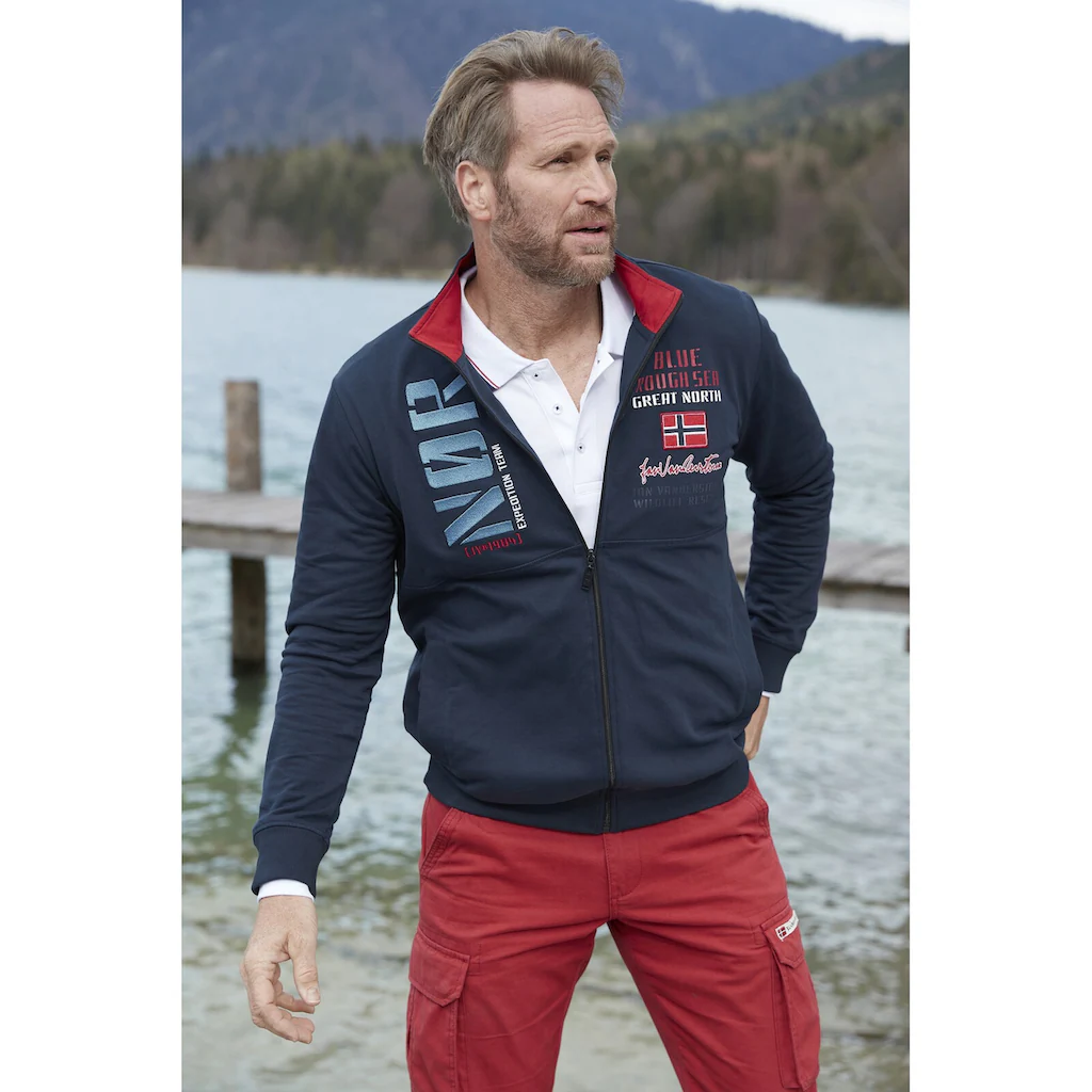 Jan Vanderstorm Sweatjacke »Sweatjacke TJARKE« ▷ Bestellen