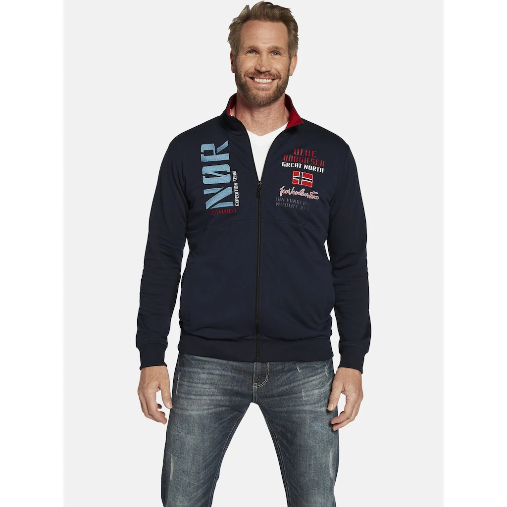 Jan Vanderstorm Sweatjacke »Sweatjacke TJARKE« ▷ bestellen