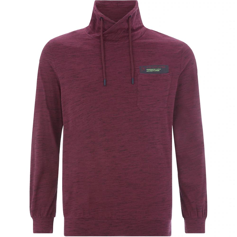 Jan Vanderstorm Sweatshirt »Sweatshirt KERVIK« (1 Tlg.) Mit Weitem Kragen