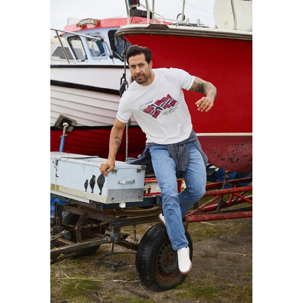 Jan Vanderstorm T-Shirt »Doppelpack T-Shirt BALDEN« (2 Tlg.) Mit Brusttasche