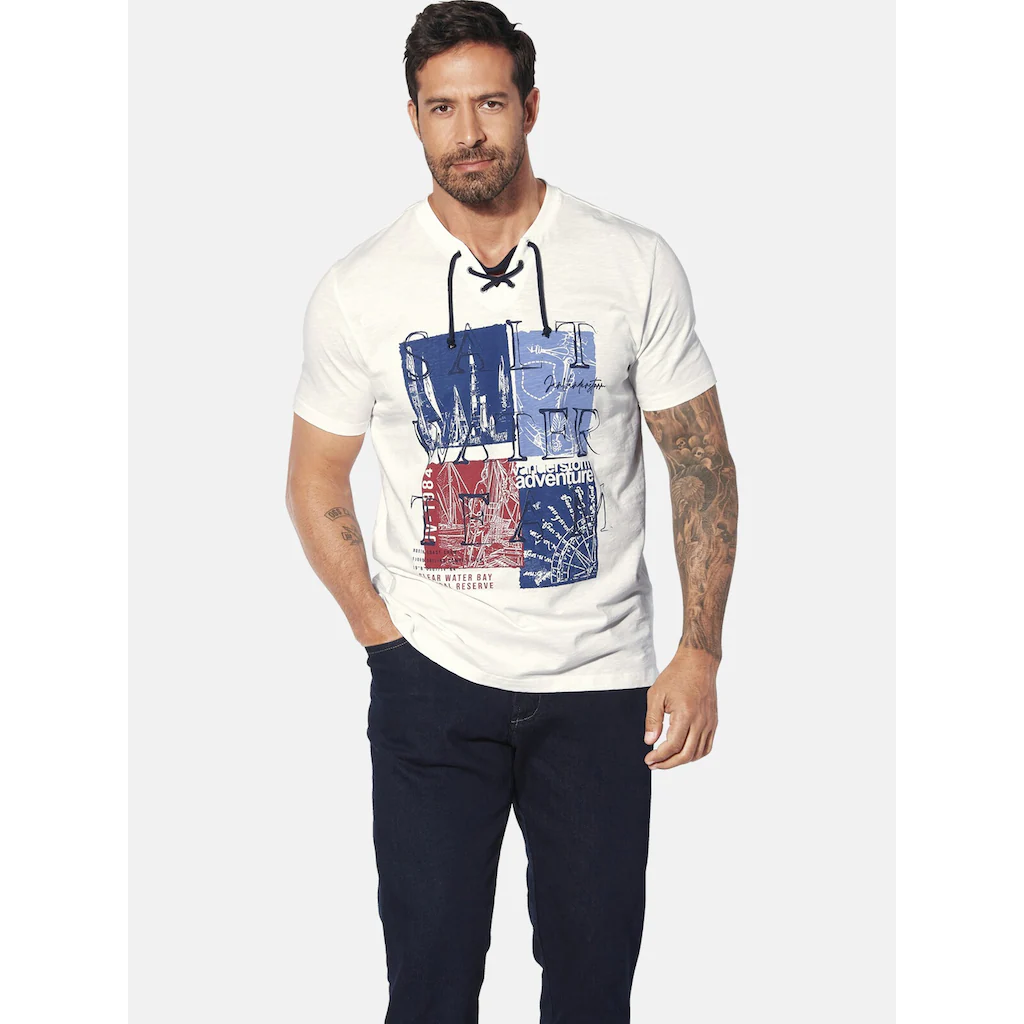 Jan Vanderstorm T-Shirt »T-Shirt KARLFRIED« (1 tlg.)