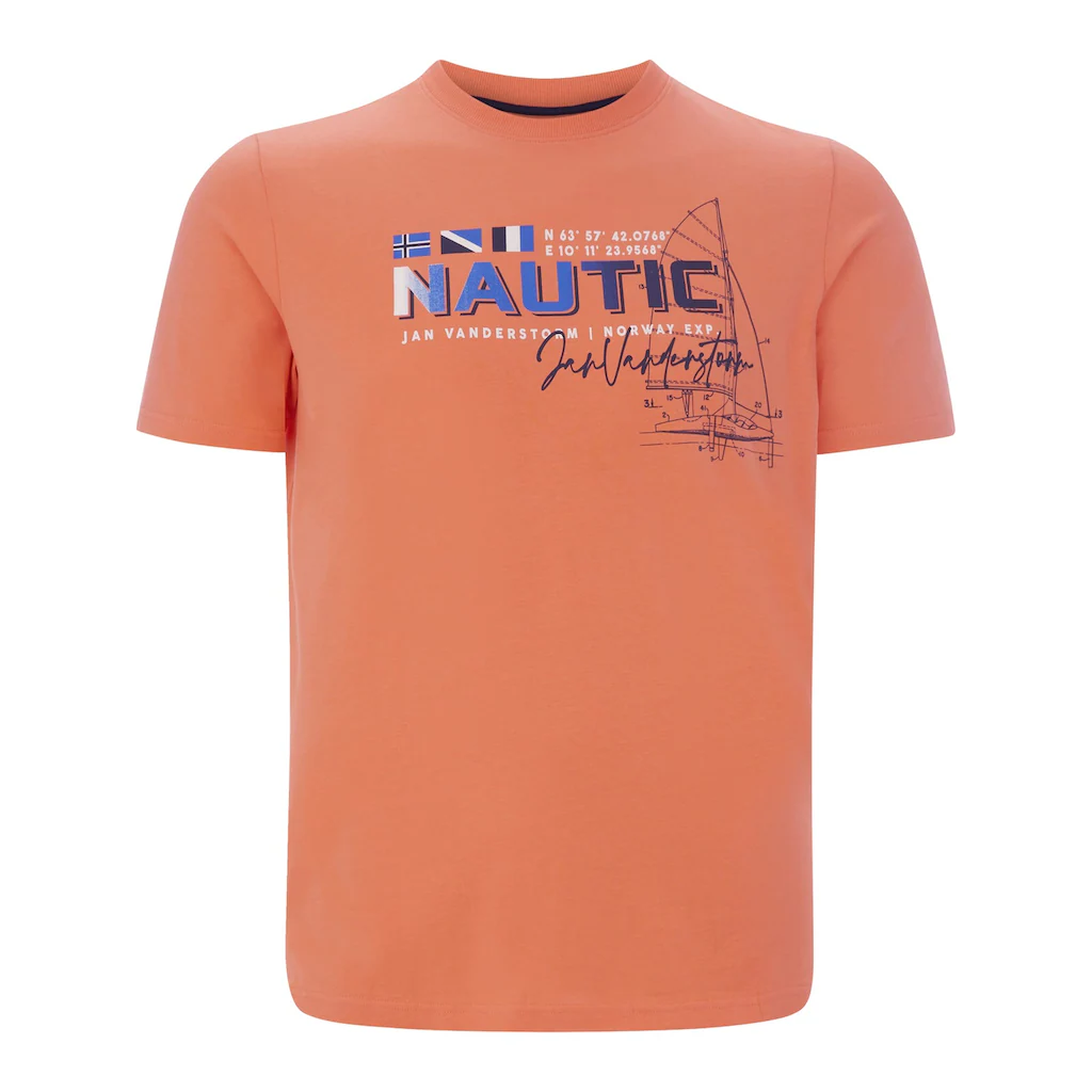 Jan Vanderstorm T-Shirt »T-Shirt SVENHELM« (1 Tlg.) Mit Nordischem Aufdruck
