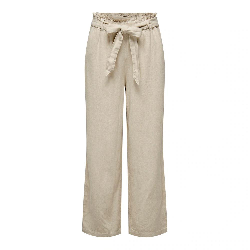 JDY Culotte »JDYSAY MW LINEN BELT PANT WVN NOOS«