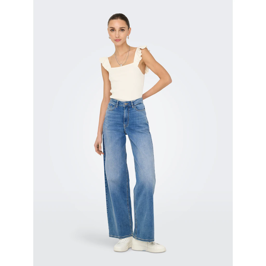 JDY High-waist-Jeans »JDYFELINA-FINA HW WIDE MED BLUE DNM NOOS«