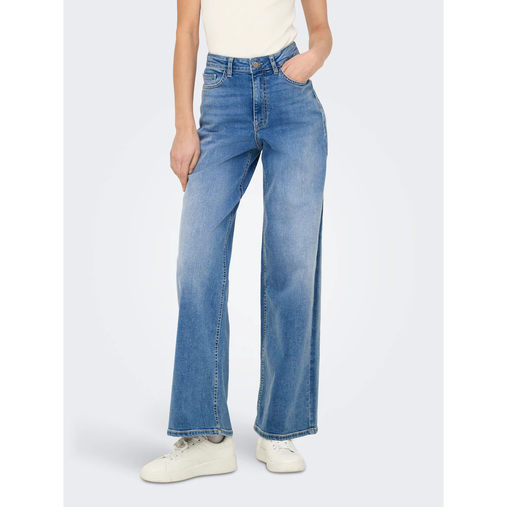 JDY High-waist-Jeans »JDYFELINA-FINA HW WIDE MED BLUE DNM NOOS«