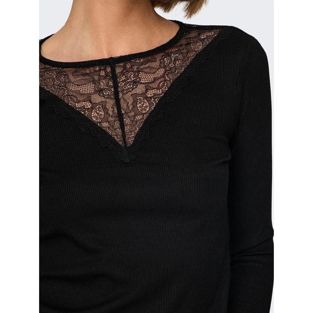JDY Spitzenshirt »JDYROXY L/S LACE TOP JRS NOOS«