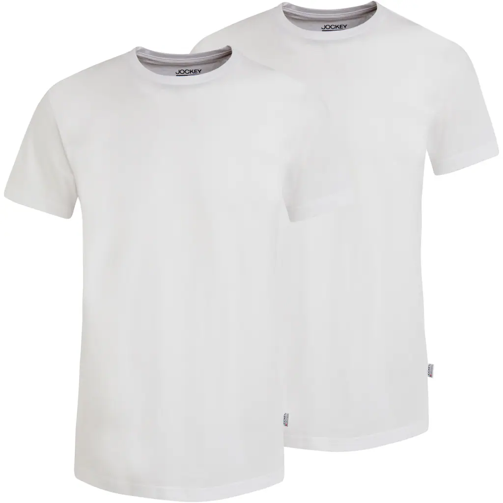 Jockey T-Shirt »American T-Shirt« (2er Pack) weicher Single-Jersey aus Baumwolle für einen hervorragenden Sitz