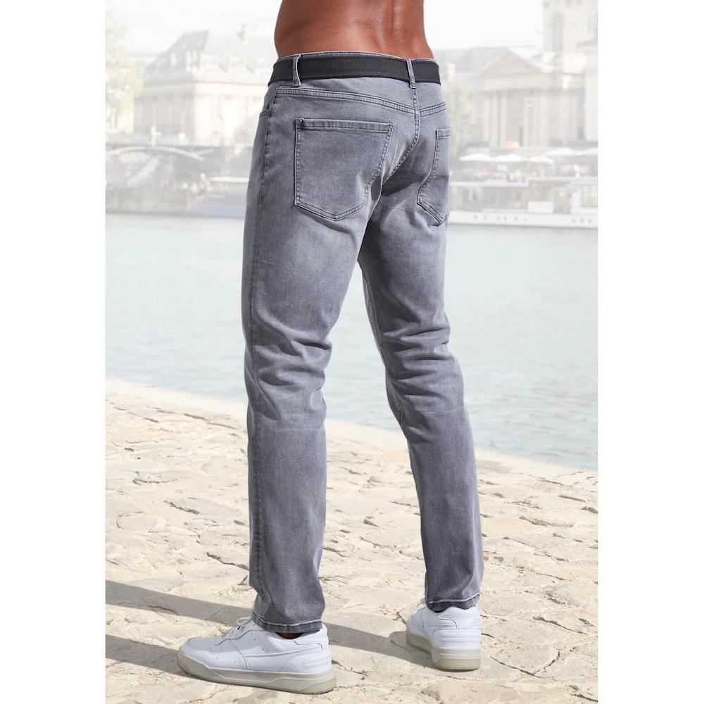 John Devin 5-Pocket-Jeans »Straight-fit Jeans« Aus Elastischer Denim-Qualität ▷ Für