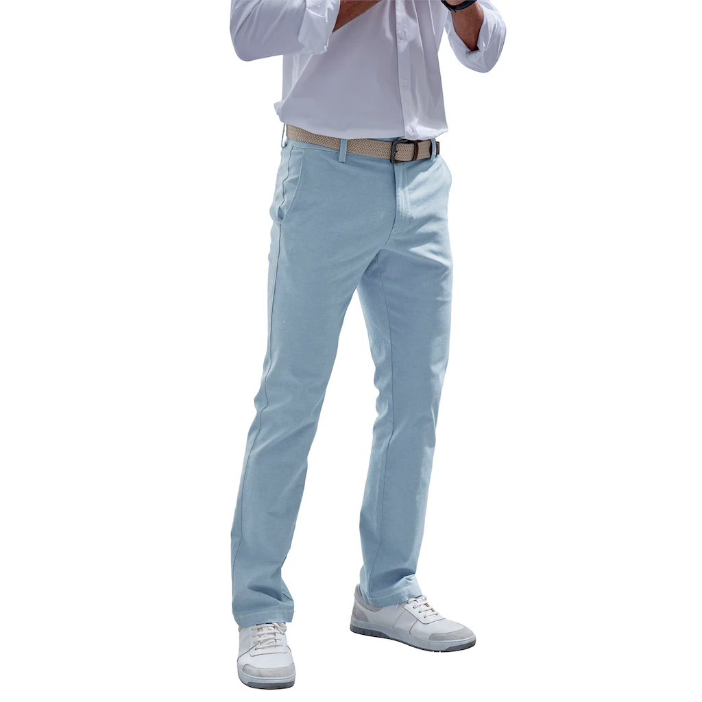 John Devin Chinohose »regular-fit lange Oxford Hose« aus elastischer Baumwoll-Qualität ▷ bestellen
