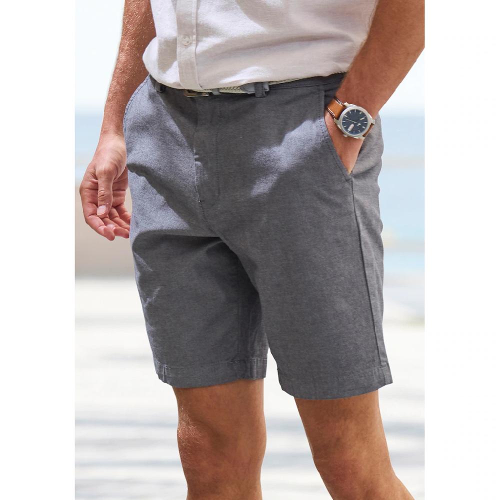 John Devin Chinoshorts »regular-fit« Oxford Shorts Aus Elastischer Baumwolle