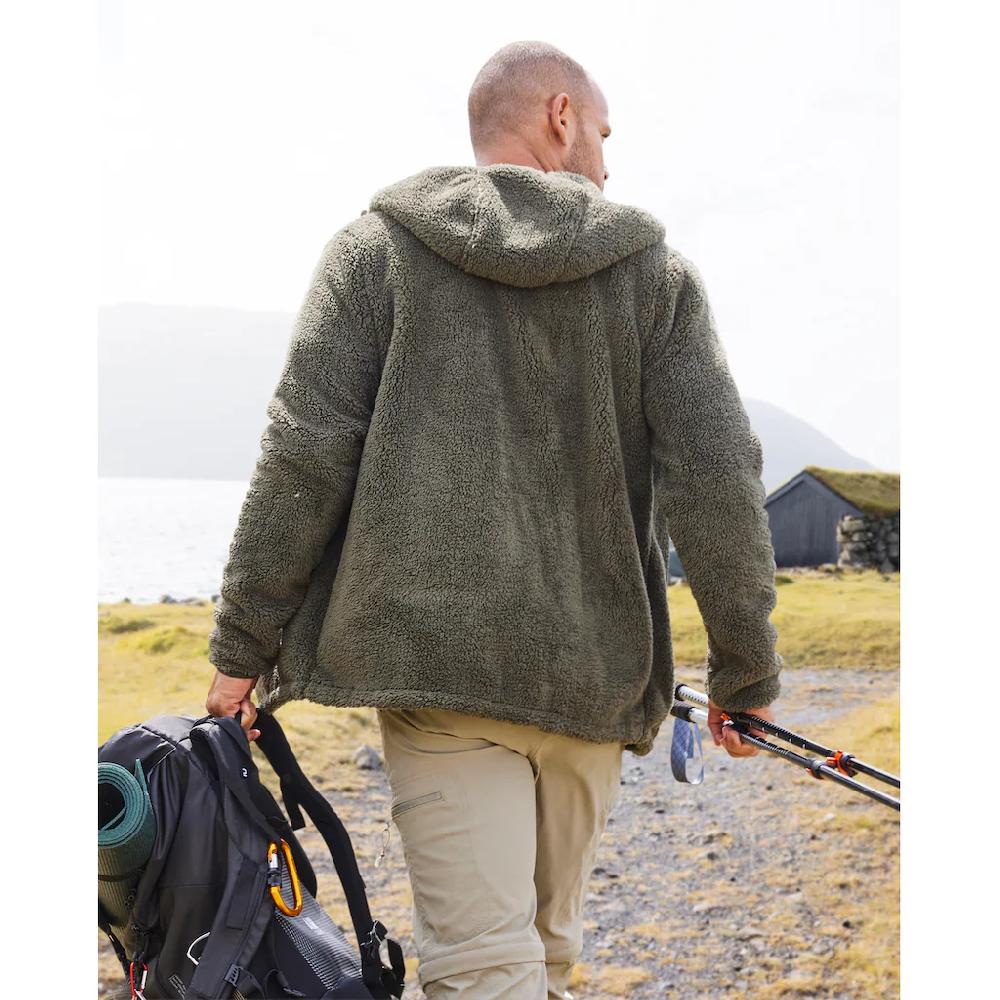 John Devin Kapuzenstrickjacke In Weichem Teddyfleece ▷ Für