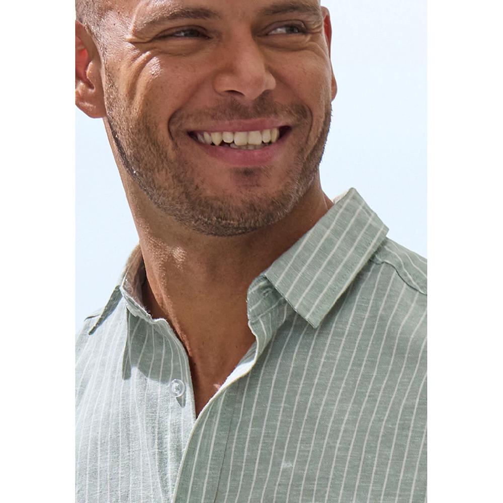 John Devin Kurzarmhemd »Regular Fit « Streifenhemd Aus Reiner Baumwolle