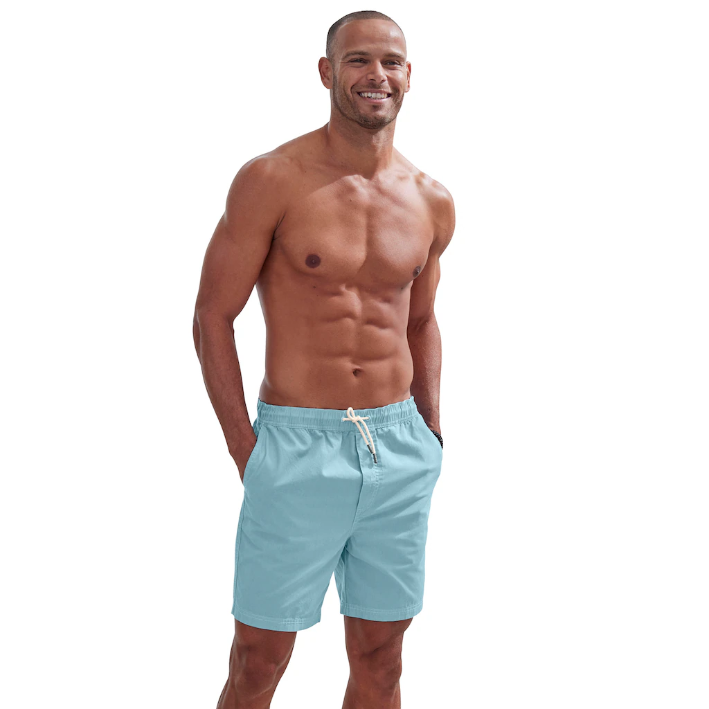 John Devin Shorts »Bermuda« Kurze Hose Aus Elastischer Gewebter Baumwollqualität