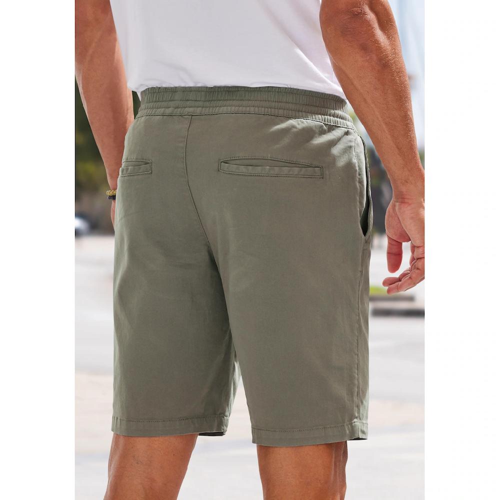 John Devin Shorts »Bermuda« Kurze Hose Aus Elastischer Baumwoll-Qualität