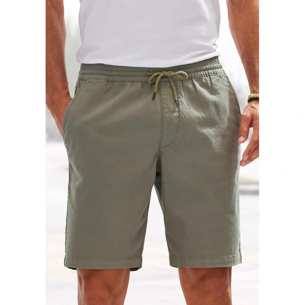 John Devin Shorts »Bermuda« kurze Hose aus elastischer Baumwoll-Qualität
