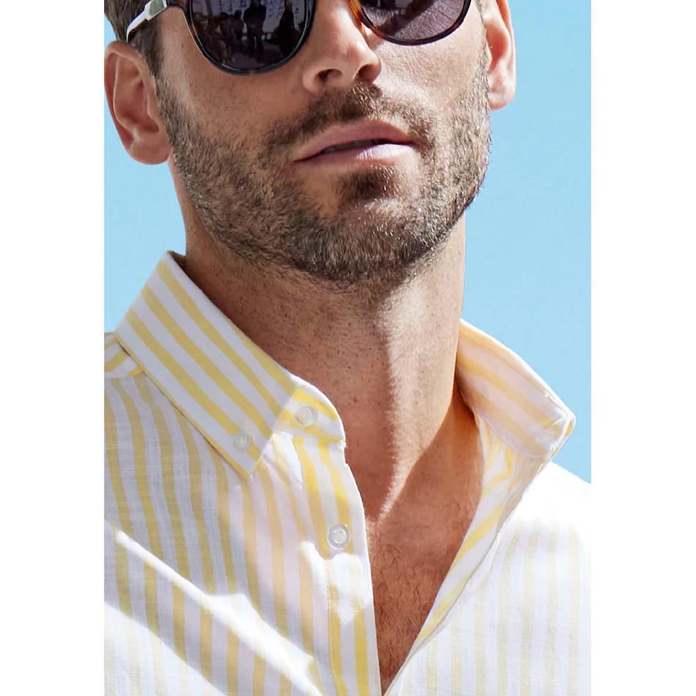 John Devin Streifenhemd »Regular Fit « Streifenhemd Mit Button-down-Kragen Aus Reiner Baumwolle ▷ Für
