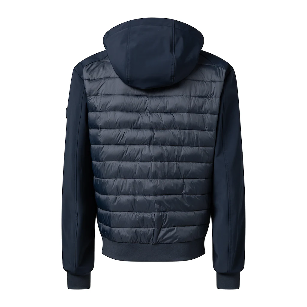 Joop Jeans Kapuzenfleecejacke »Joel« Mit Kapuze Steppoptik Auf Der Vorderseite Logopatch Am Ärmel ▷ Kaufen